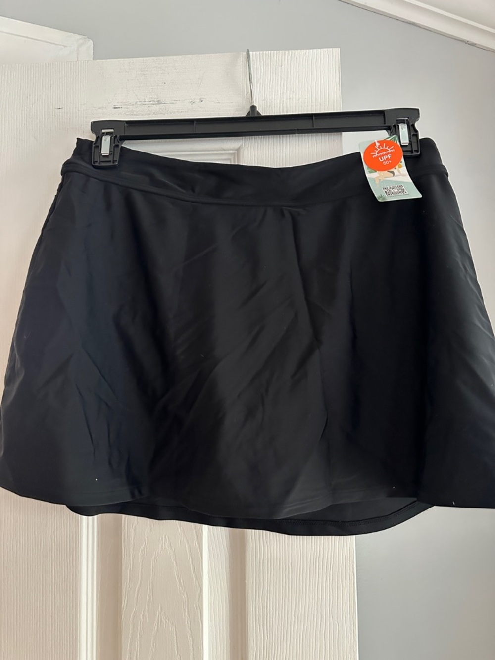 Black Swim Skort with UPF Tag NWT Size Lg